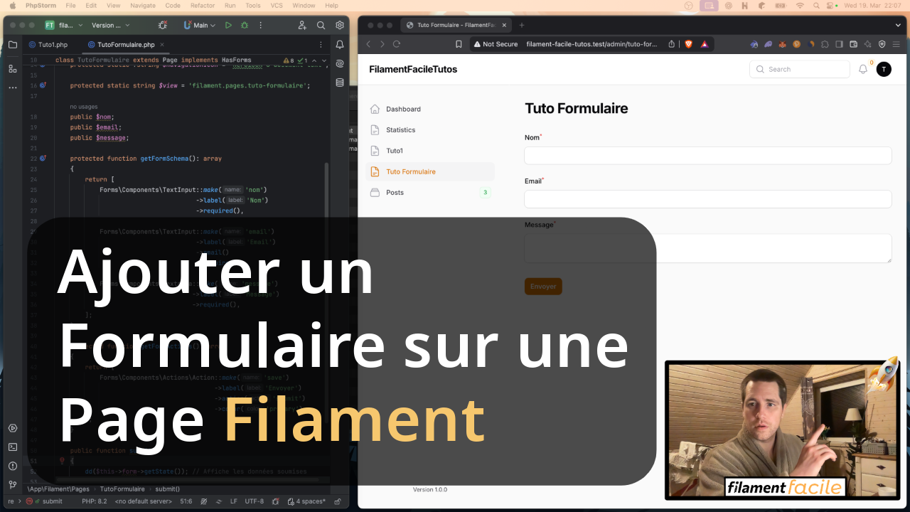 Ajouter un Formulaire à une Page Personnalisée