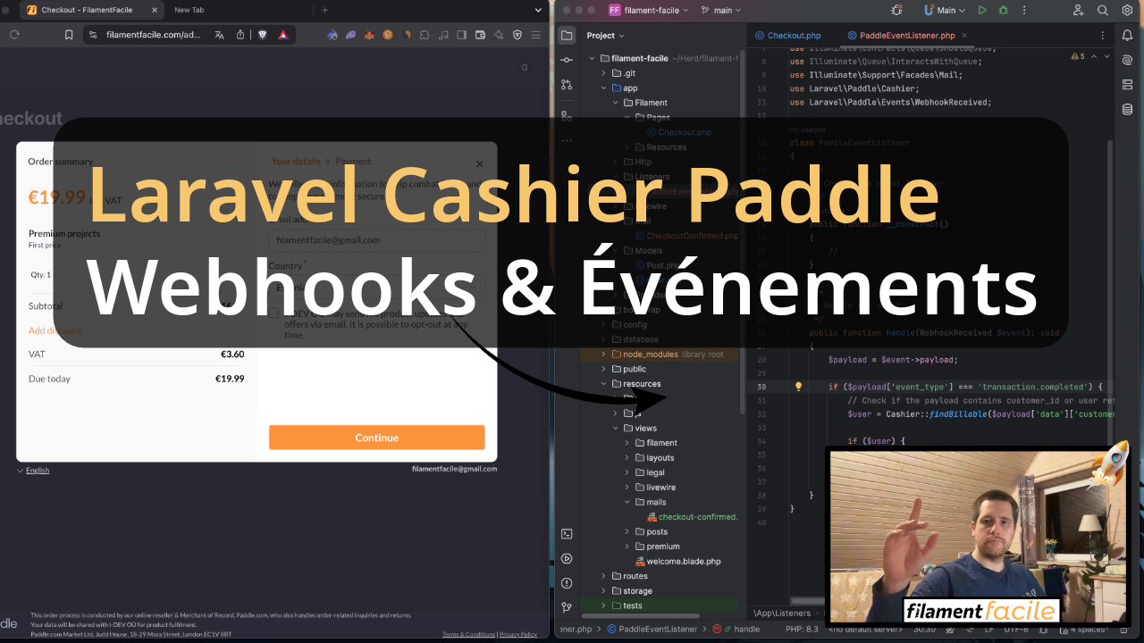 Gérer les Webhooks Paddle avec Laravel Cashier et les Événements
